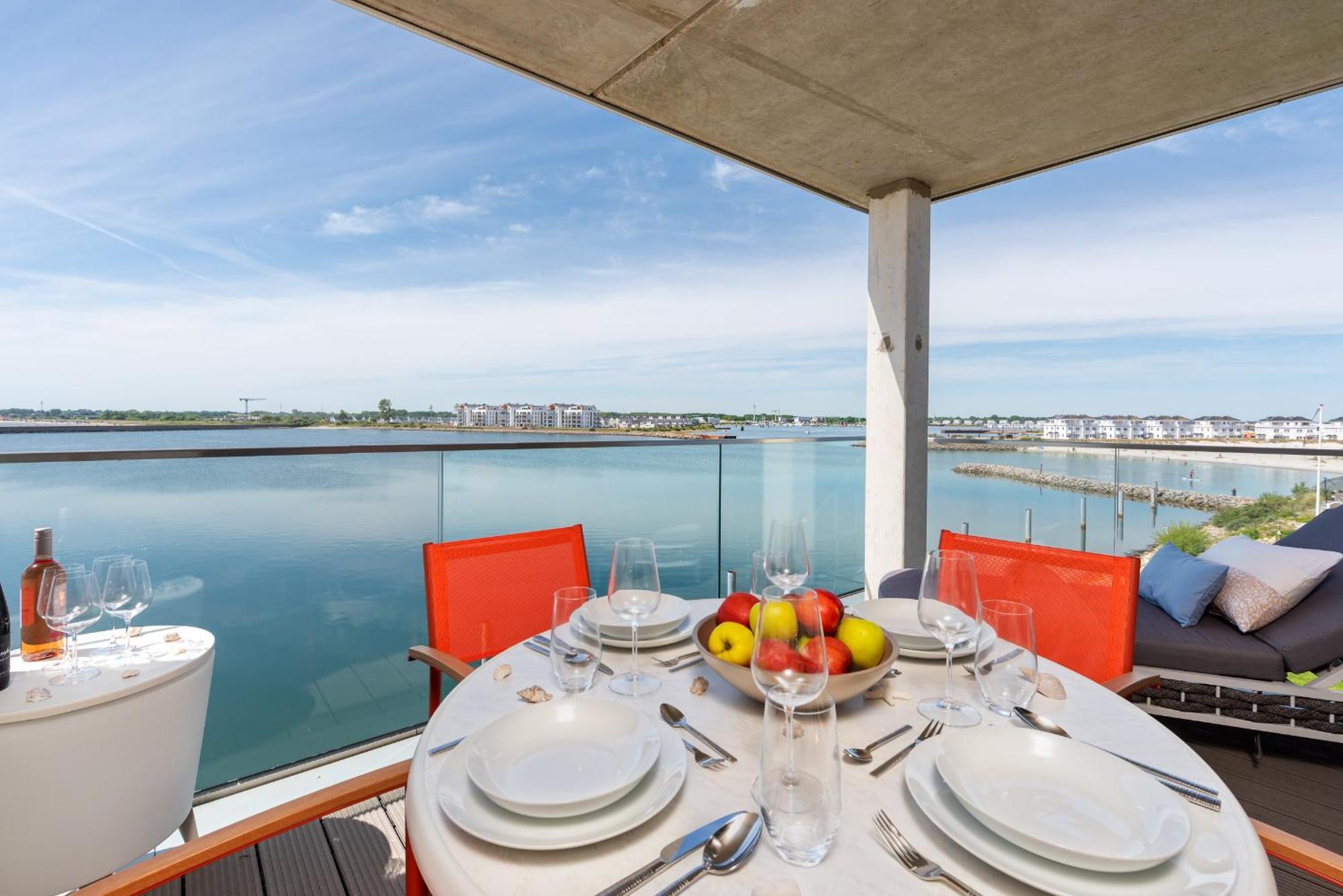 Brise- Direkt Am Wasser, Hafenblick, Fahrstuhl, Sauna, Ueberdachter Balkon Olpenitz Exteriér fotografie