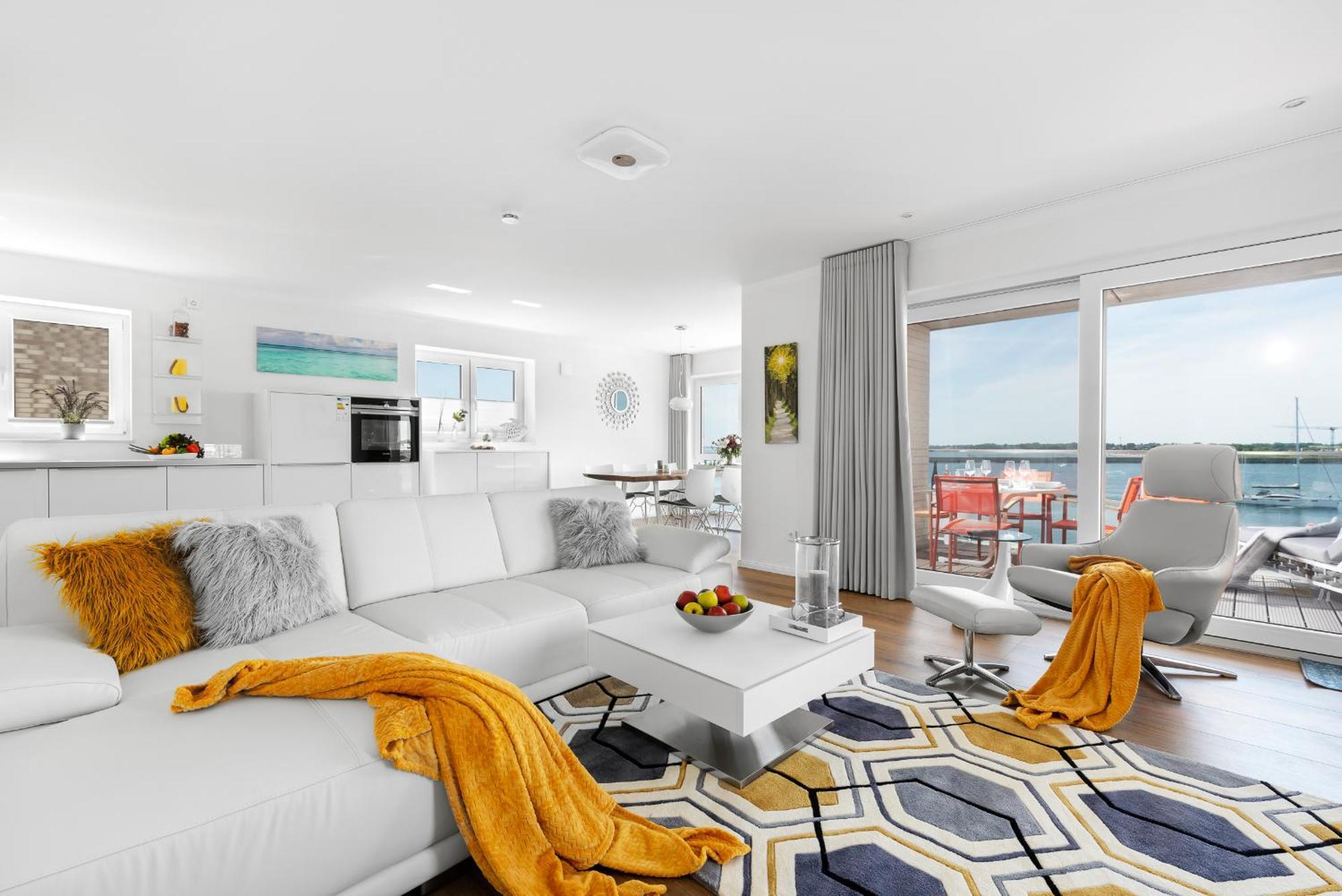 Brise- Direkt Am Wasser, Hafenblick, Fahrstuhl, Sauna, Ueberdachter Balkon Olpenitz Exteriér fotografie