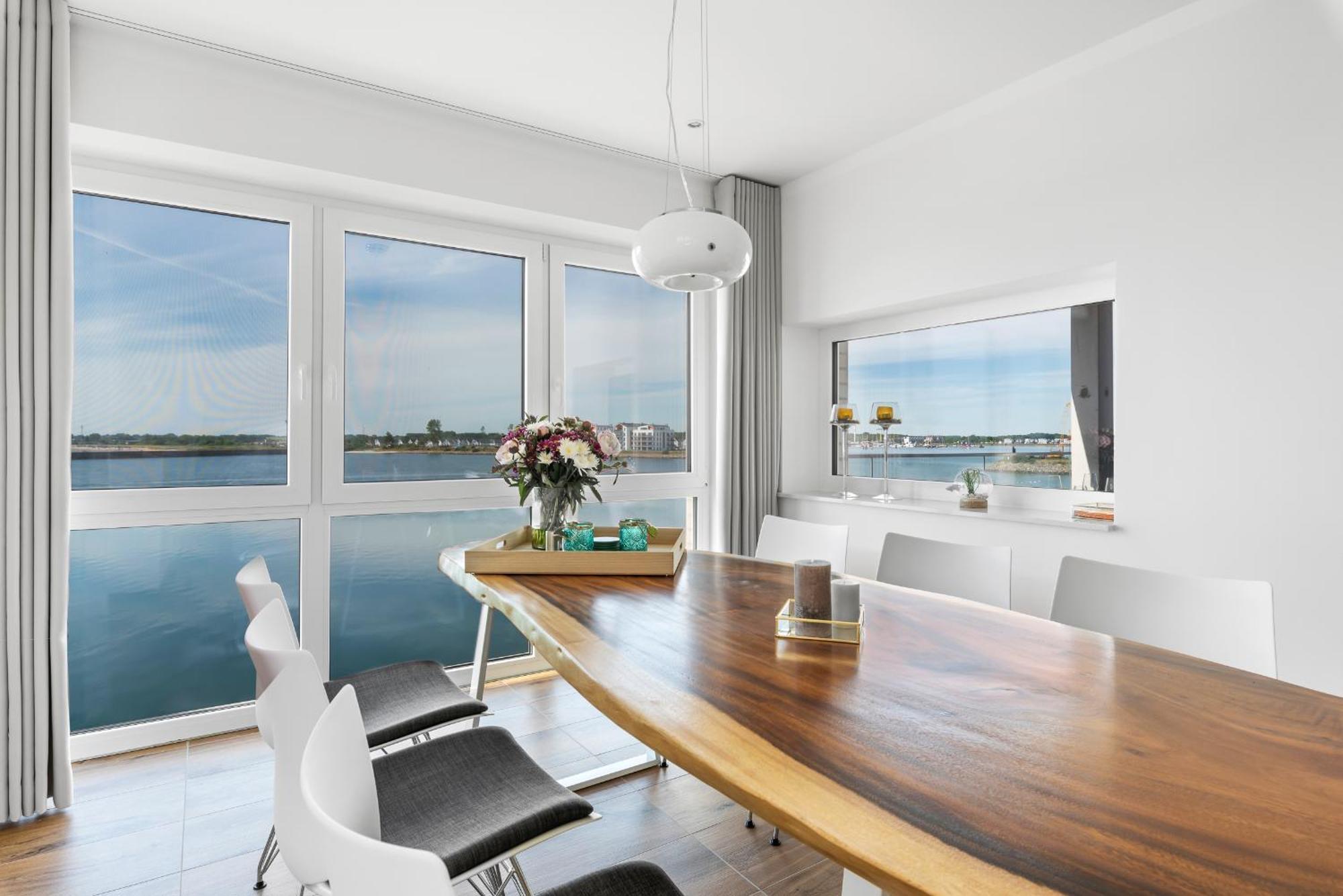 Brise- Direkt Am Wasser, Hafenblick, Fahrstuhl, Sauna, Ueberdachter Balkon Olpenitz Exteriér fotografie